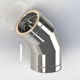 Отвод утепленный 45° MasterTeh Харьков